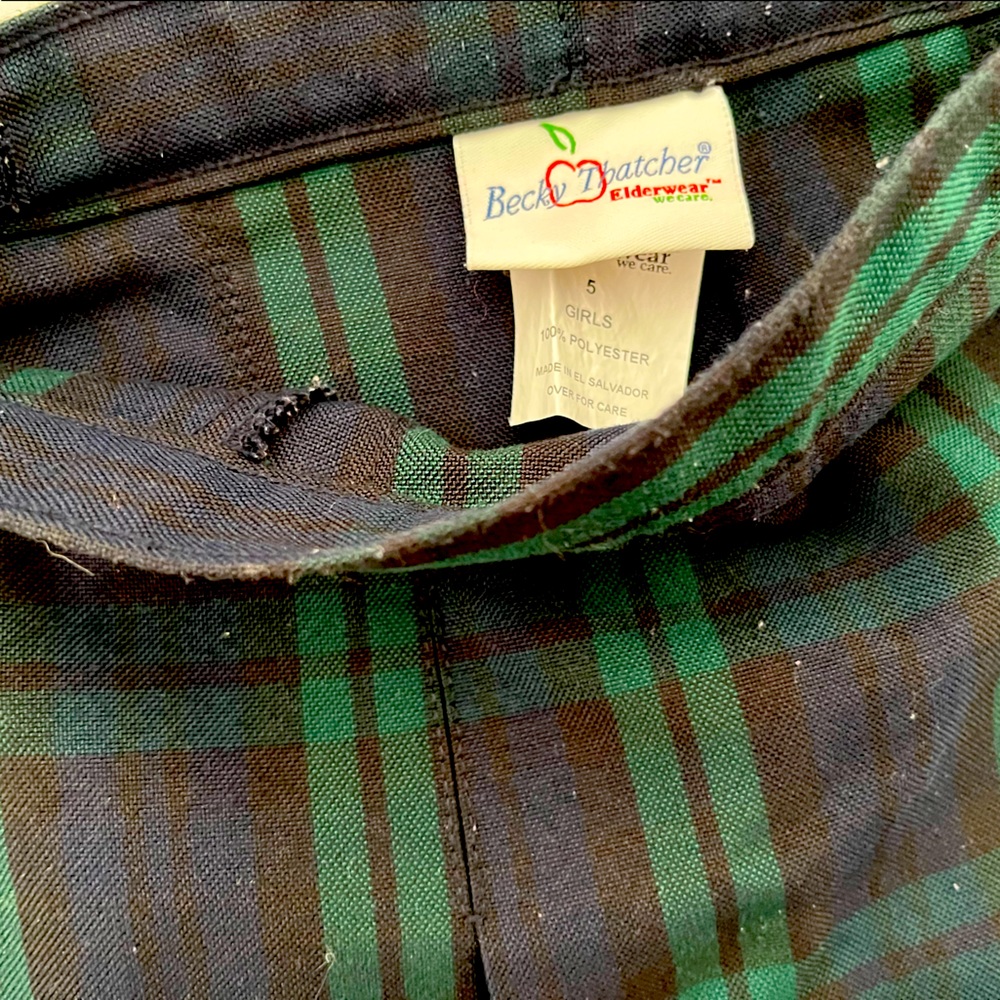 Plaid uniform skirt